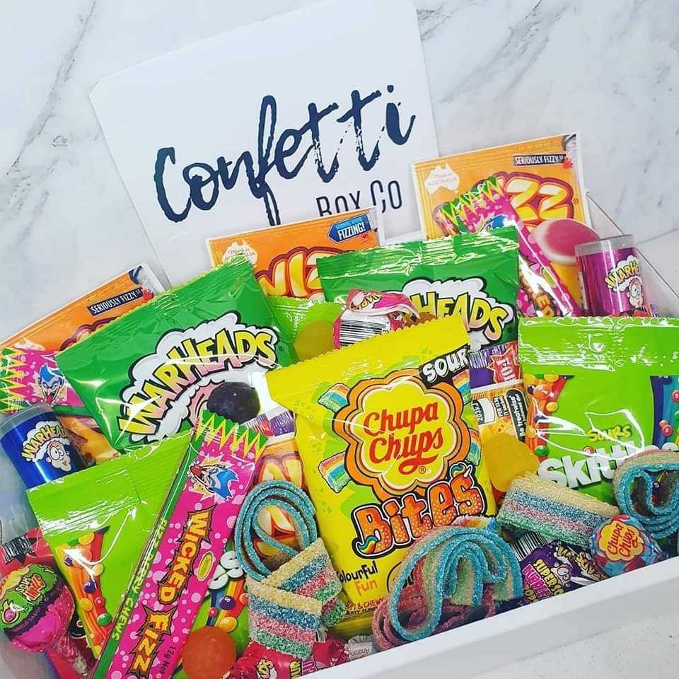 Snack Boxes Delight: Indulge in Yummy Lollies and Choccies – Confetti ...