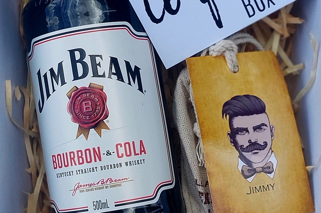 Perfect Gift Box for Him: Ideal for Dad, Hubby, Brother, or Uncle, this gift box includes a 500ml bottle of Jim Beam stubby, cotton business work crew socks (size 6-11), and three mini Toblerone chocolates for a thoughtful, indulgent treat.